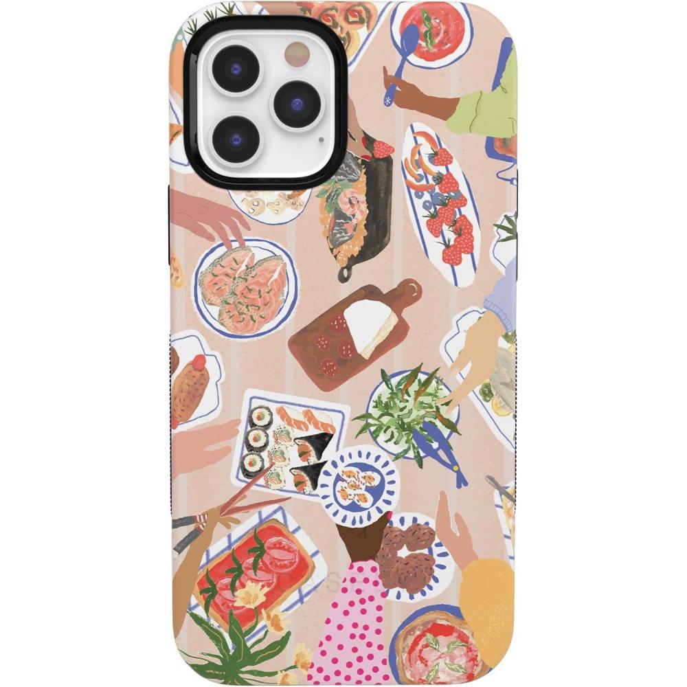 imageCasely iPhone 1212 Pro Case  Tropical Dreams  Pura Vida  Compatible with MagSafe  Bold Protective DesignPicnic Party  Painted Collage