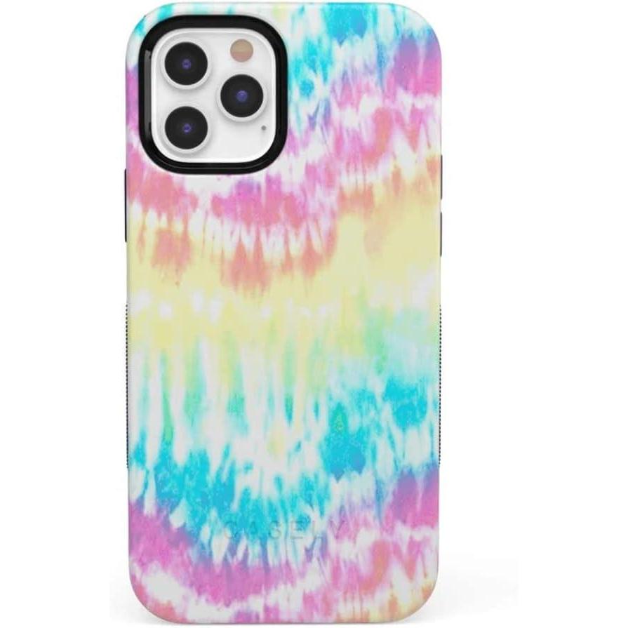 imageCasely iPhone 1212 Pro Case  Tropical Dreams  Pura Vida  Compatible with MagSafe  Bold Protective DesignWild  Free  Classic Rainbow Tie Dye