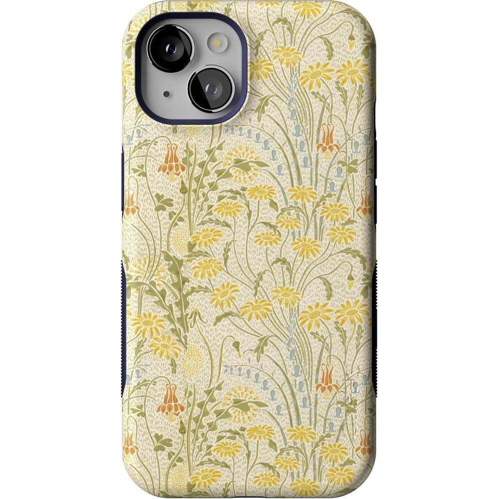 imageCasely iPhone 13 Case  Field of Flowers  Pastel Floral  Compatible with MagSafe  Bold Protective DesignBoho Blooms  Golden Floral