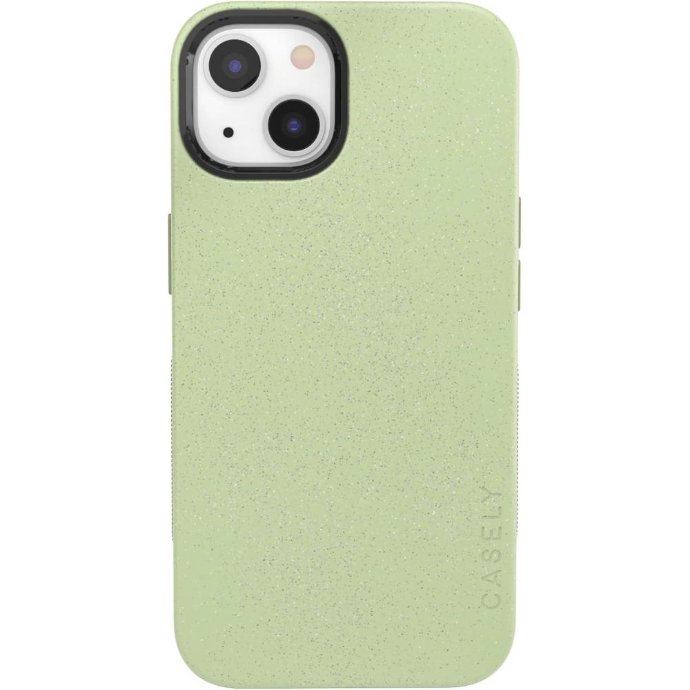 imageCasely iPhone 13 Case  Field of Flowers  Pastel Floral  Compatible with MagSafe  Bold Protective DesignKiwi Kiss  Matcha Green