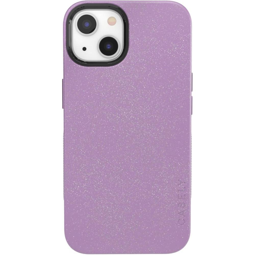 imageCasely iPhone 13 Case  Field of Flowers  Pastel Floral  Compatible with MagSafe  Bold Protective DesignLavender Waves  Purple Shimmer