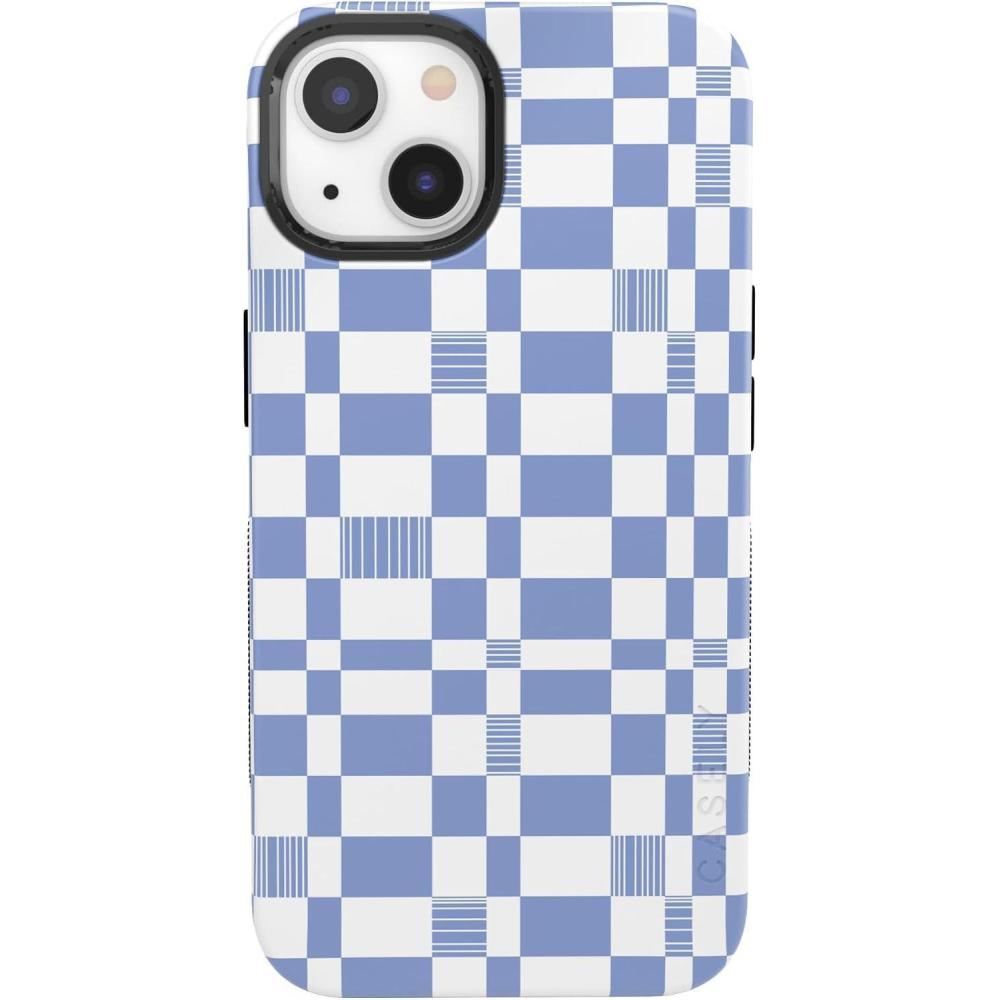 imageCasely iPhone 13 Case  Field of Flowers  Pastel Floral  Compatible with MagSafe  Bold Protective DesignReality Check  Periwinkle