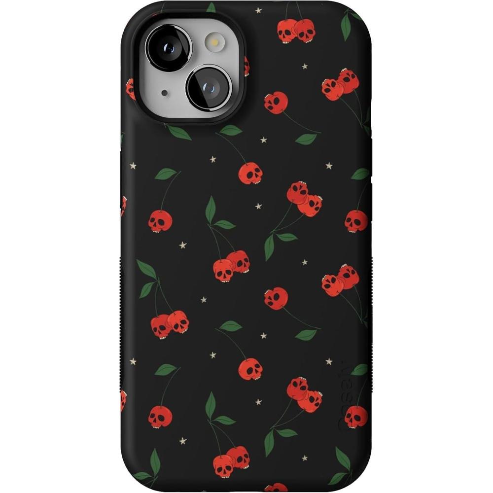 imageCasely iPhone 13 Case  Field of Flowers  Pastel Floral  Compatible with MagSafe  Bold Protective DesignSweet Revenge  Cherry Skulls