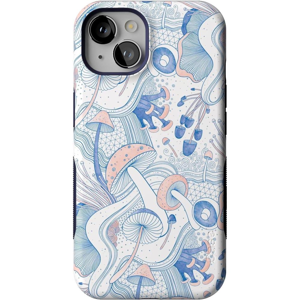 imageCasely iPhone 13 Case  Field of Flowers  Pastel Floral  Compatible with MagSafe  Bold Protective DesignThe Fun Guy  Enchanted Forest Mushroom Floral