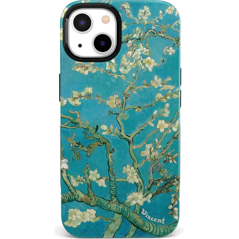 imageCasely iPhone 13 Case  Field of Flowers  Pastel Floral  Compatible with MagSafe  Bold Protective DesignVan Gogh  Blue Awakening  Almond Blossom