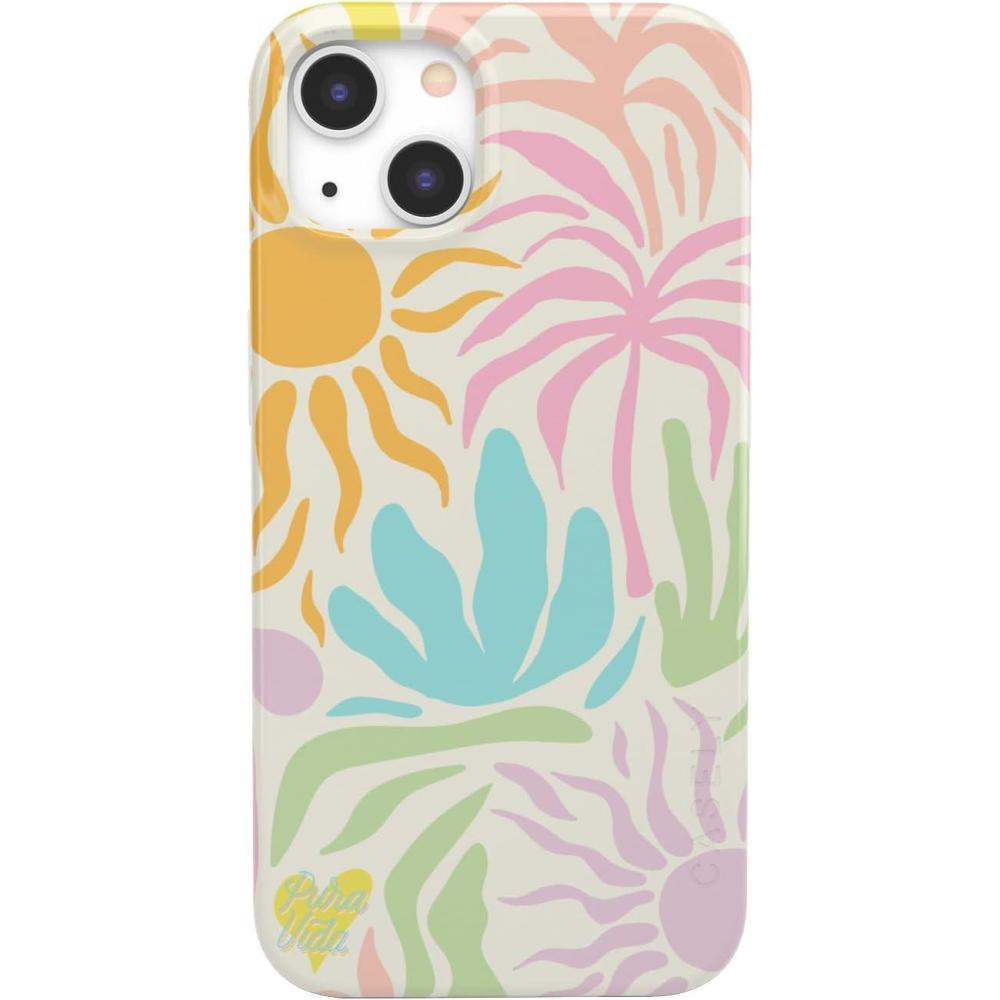 imageCasely iPhone 13 Case  Sage Garden  Green Floral  Compatible with MagSafe  Classic Ultra Slim Case DesignPura Vida  Oasis