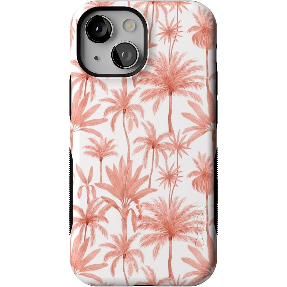 imageCasely iPhone 13 Mini Case  Id Pick You  Red Strawberry  Compatible with MagSafe  Bold Protective DesignPerfect Paradise  Tropical Palm Tree Floral