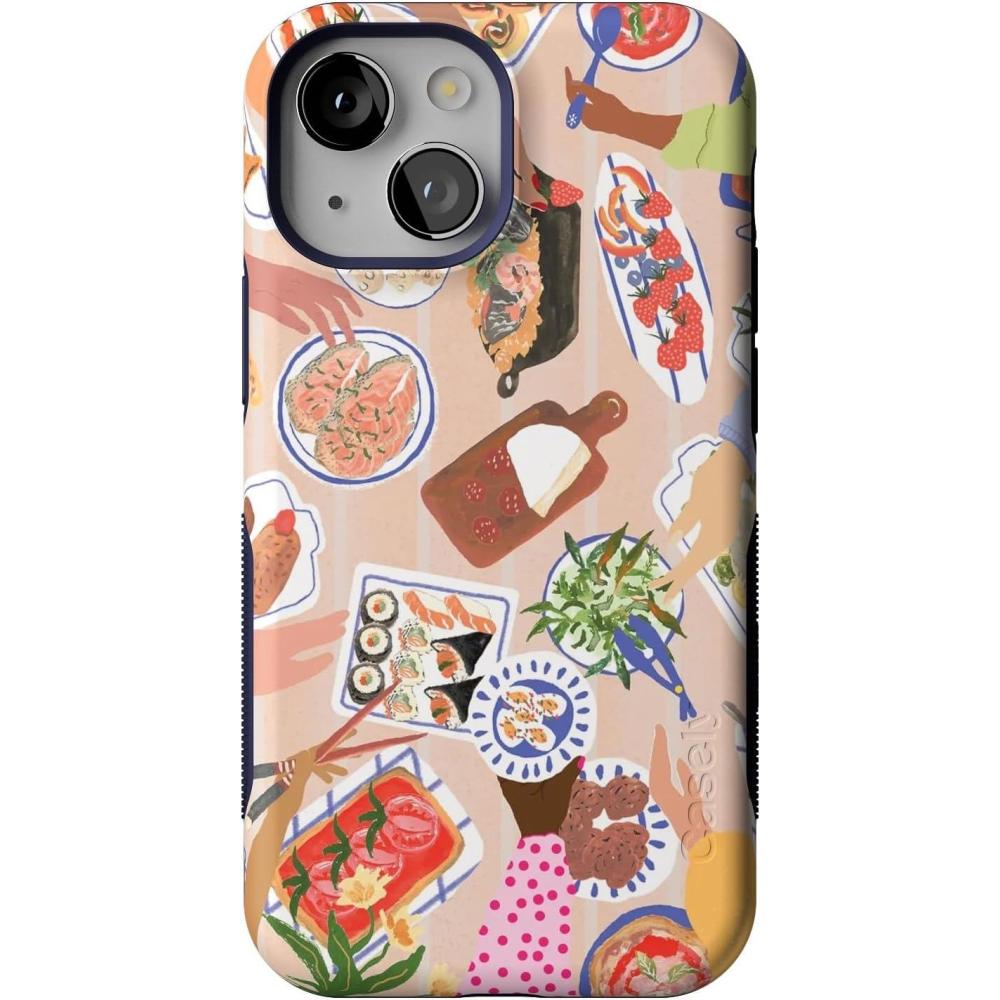 imageCasely iPhone 13 Mini Case  Id Pick You  Red Strawberry  Compatible with MagSafe  Bold Protective DesignPicnic Party  Painted Collage