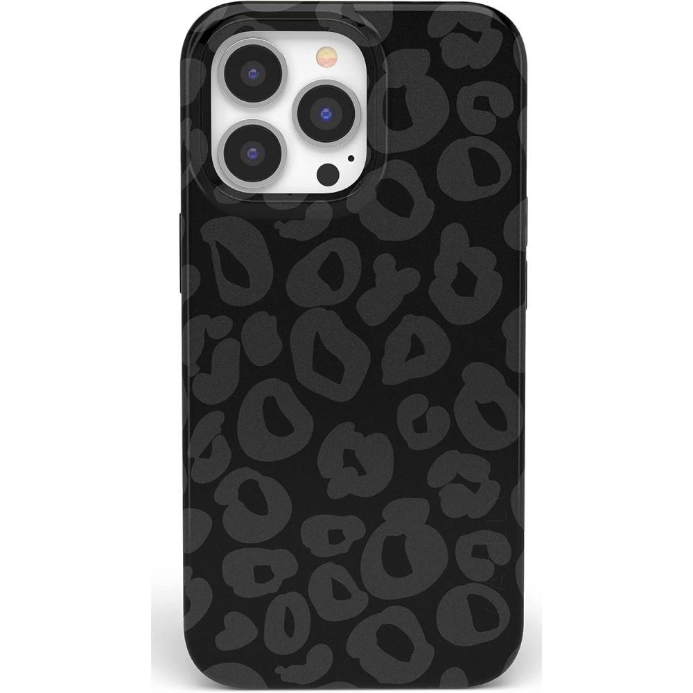imageCasely iPhone 13 Pro Case  Compatible with MagSafe  Flower Patch  Girly Floral CaseInto the Wild  Black Leopard