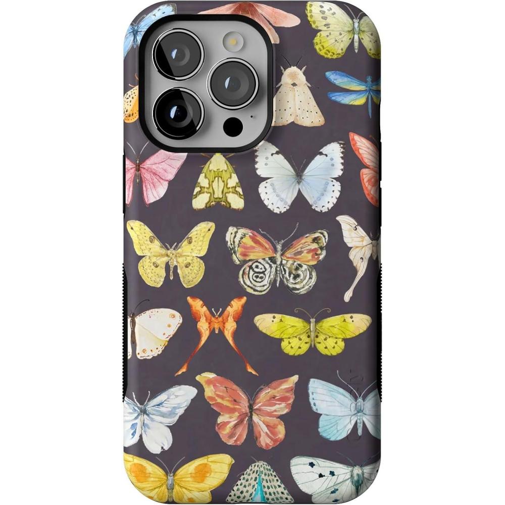 imageCasely iPhone 13 Pro Case  Ride The Wave  Pastel Rainbow Lined  Compatible with MagSafe  Bold Protective DesignMidnight Monarch  Jenna Palek x Casely