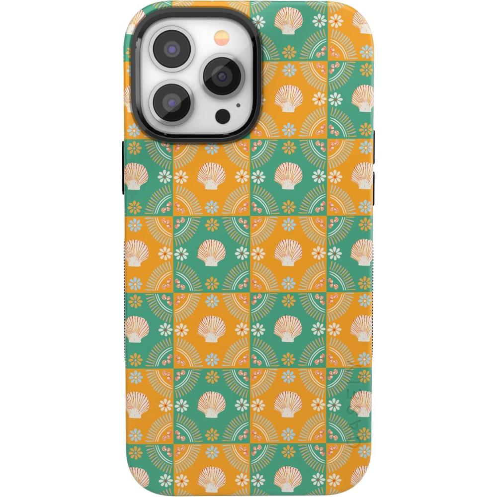 imageCasely iPhone 13 Pro Case  Ride The Wave  Pastel Rainbow Lined  Compatible with MagSafe  Bold Protective DesignSea La Vie  Dippin Daisys Tropical Vacation