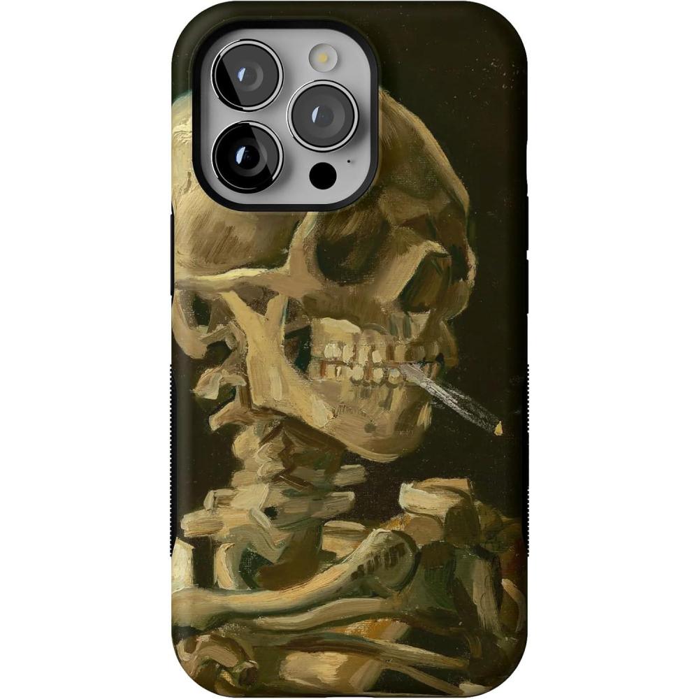 imageCasely iPhone 13 Pro Case  Ride The Wave  Pastel Rainbow Lined  Compatible with MagSafe  Bold Protective DesignVan Gogh  After Hours  Skeleton