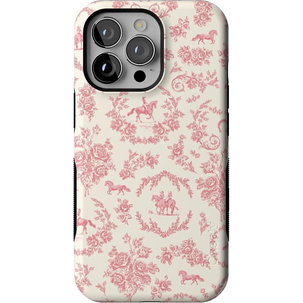 imageCasely iPhone 13 Pro Case  Ride The Wave  Pastel Rainbow Lined  Compatible with MagSafe  Bold Protective DesignWestern Bloom  Jenna Palek x Casely