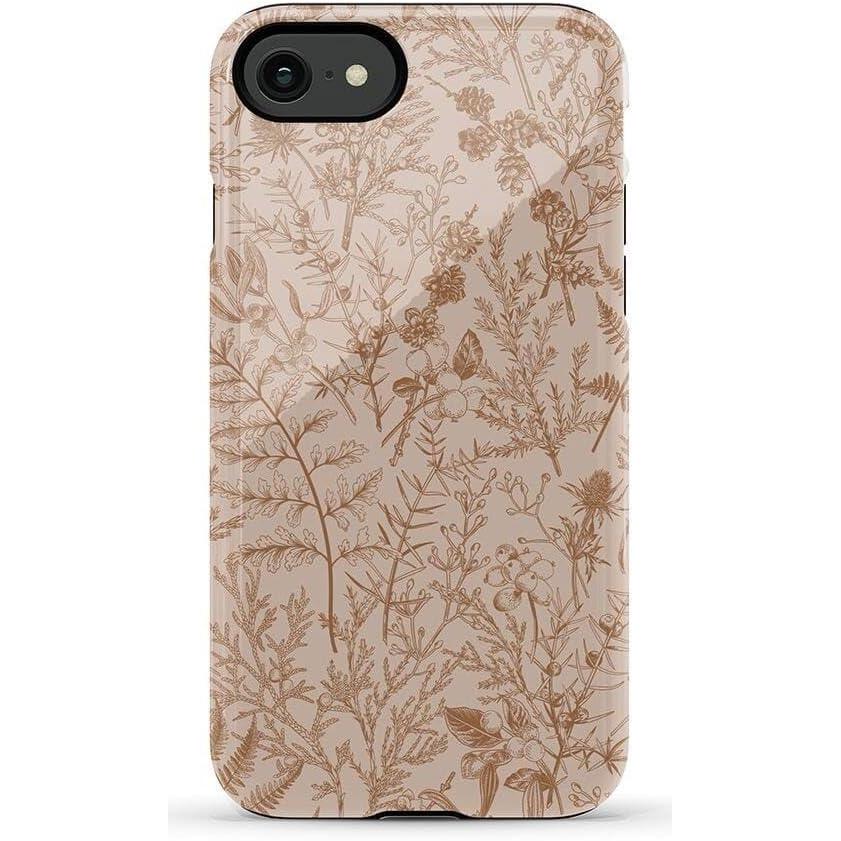 imageCasely iPhone SE 2020 amp 2022 Case  Hibiscus Blooms  Hawaiian Floral  Essential Slim DualLayer Protective Case DesignBeige Garden  Neutral Floral