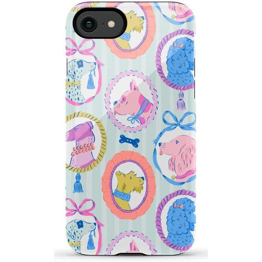 imageCasely iPhone SE 2020 amp 2022 Case  Hibiscus Blooms  Hawaiian Floral  Essential Slim DualLayer Protective Case DesignChateau Pups  French Dog