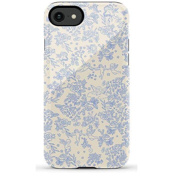 imageCasely iPhone SE 2020 amp 2022 Case  Hibiscus Blooms  Hawaiian Floral  Essential Slim DualLayer Protective Case DesignCupids Canvas  Periwinkle Floral