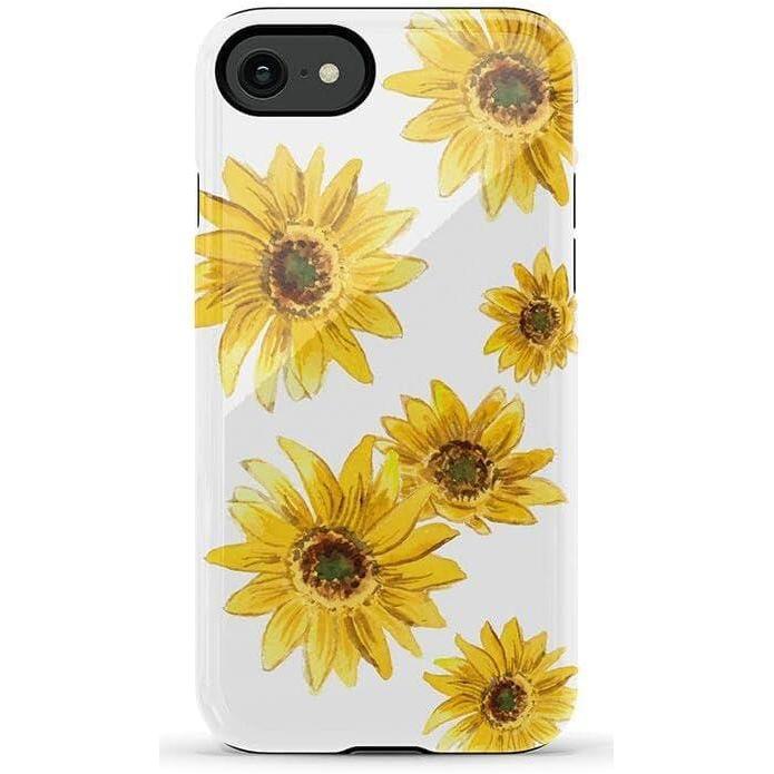 imageCasely iPhone SE 2020 amp 2022 Case  Hibiscus Blooms  Hawaiian Floral  Essential Slim DualLayer Protective Case DesignGolden Garden  Yellow Sunflower Floral