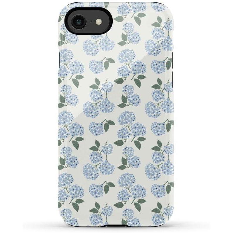 imageCasely iPhone SE 2020 amp 2022 Case  Hibiscus Blooms  Hawaiian Floral  Essential Slim DualLayer Protective Case DesignNantucket Cottage  Blue Hydrangea