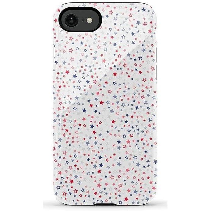 imageCasely iPhone SE 2020 amp 2022 Case  Hibiscus Blooms  Hawaiian Floral  Essential Slim DualLayer Protective Case DesignSeeing Stars  Red  White  Blue