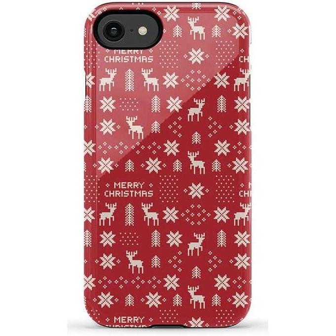 imageCasely iPhone SE 2020 amp 2022 Case  Hibiscus Blooms  Hawaiian Floral  Essential Slim DualLayer Protective Case DesignStocking Stuffer  Christmas Knit