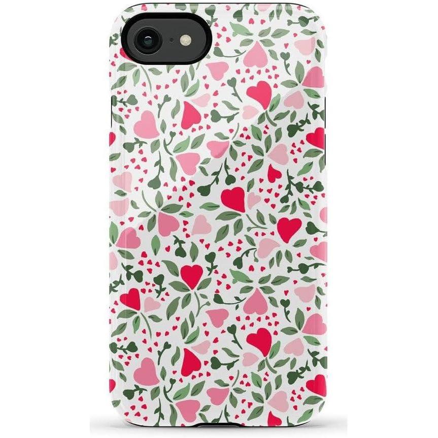 imageCasely iPhone SE 2020 amp 2022 Case  Hibiscus Blooms  Hawaiian Floral  Essential Slim DualLayer Protective Case DesignVines of Love  Floral Heart