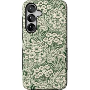 Casely Galaxy S25 Case | Oasis | Pura Vida Floral | Compatible with MagSafe | Bold Protective Design(Mystic Meadow | Green Gardens)