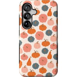 Casely Galaxy S25 Case | Oasis | Pura Vida Floral | Compatible with MagSafe | Bold Protective Design(Oh My Gourd | Pumpkin Patch)