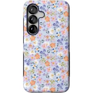 Casely Galaxy S25 Case | Oasis | Pura Vida Floral | Compatible with MagSafe | Bold Protective Design(Poppy Meadows | Pastel Floral)