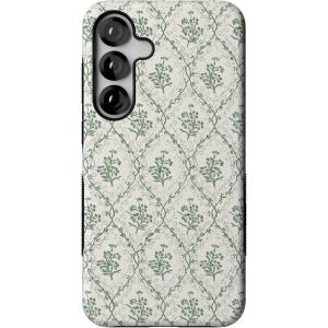 Casely Galaxy S25 Case | Oasis | Pura Vida Floral | Compatible with MagSafe | Bold Protective Design(Sage Tapestry | Floral Vines)