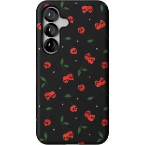 Casely Galaxy S25 Case | Oasis | Pura Vida Floral | Compatible with MagSafe | Bold Protective Design(Sweet Revenge | Cherry Skulls)