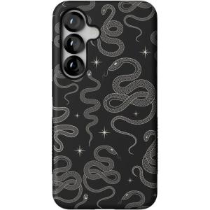 Casely Galaxy S25 Case | Oasis | Pura Vida Floral | Compatible with MagSafe | Bold Protective Design(We’re Ready For It | Black Serpent)