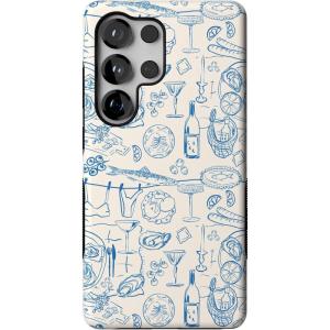 Casely Galaxy S25 Ultra Case | Chateau Pups | French Dog | Compatible with MagSafe | Bold Protective Design(Amalfi Aperitivo | Dolce Vita)