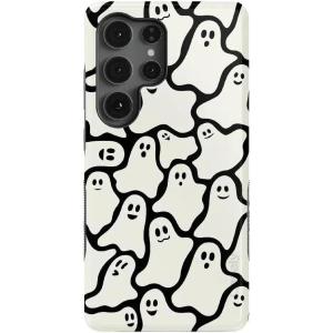 Casely Galaxy S25 Ultra Case | Chateau Pups | French Dog | Compatible with MagSafe | Bold Protective Design(Don’t Ghost Me | Halloween)
