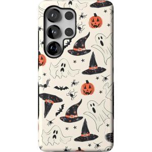 Casely Galaxy S25 Ultra Case | Chateau Pups | French Dog | Compatible with MagSafe | Bold Protective Design(Feeling Witchy | Haunted Halloween)