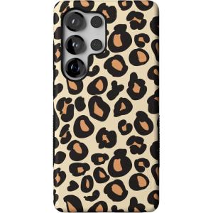 Casely Galaxy S25 Ultra Case | Chateau Pups | French Dog | Compatible with MagSafe | Bold Protective Design(Into the Wild | Leopard Print)