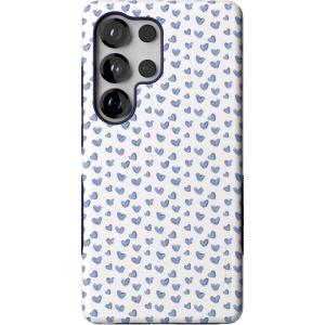 Casely Galaxy S25 Ultra Case | Chateau Pups | French Dog | Compatible with MagSafe | Bold Protective Design(Lovebug | Blue Hearts)
