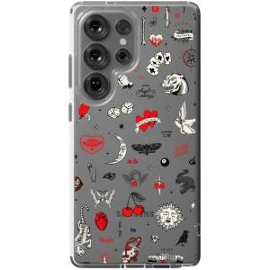 Casely Galaxy S25 Ultra Case | Chateau Pups | French Dog | Compatible with MagSafe | Bold Protective Design(Not a Phase | Clear Flash Tattoo)
