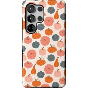 Casely Galaxy S25 Ultra Case | Chateau Pups | French Dog | Compatible with MagSafe | Bold Protective Design(Oh My Gourd | Pumpkin Patch)