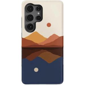 Casely Galaxy S25 Ultra Case | Chateau Pups | French Dog | Compatible with MagSafe | Bold Protective Design(Opposites Attract | Day Night Colorblock Mountains)