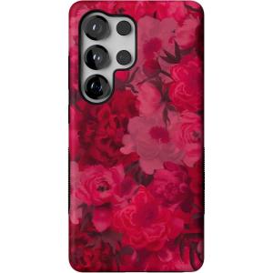 Casely Galaxy S25 Ultra Case | Chateau Pups | French Dog | Compatible with MagSafe | Bold Protective Design(Romance Novel | Moody Floral)