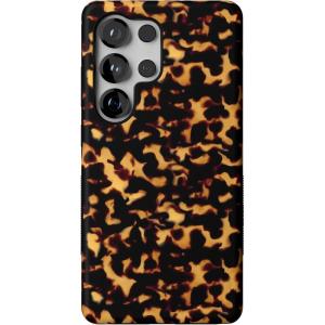 Casely Galaxy S25 Ultra Case | Chateau Pups | French Dog | Compatible with MagSafe | Bold Protective Design(Shell Shocked | Tortoise Print)