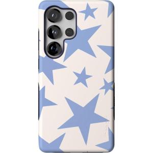 Casely Galaxy S25 Ultra Case | Chateau Pups | French Dog | Compatible with MagSafe | Bold Protective Design(Stars Align | Blue & White Stars)