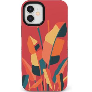 Casely iPhone 11 Case | Vida y Muerte | Frida Kahlo Dotted Skull Case(Let it Grow | Banana Leaf Floral)