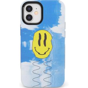 Casely iPhone 11 Case | Vida y Muerte | Frida Kahlo Dotted Skull Case(On Cloud Nine | Glitch Smiley Face)