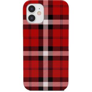 Casely iPhone 11 Case | You’re Dope | Retro Colorblock | Classic Ultra Slim Design(As if! Red Plaid)