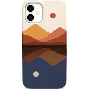 Casely iPhone 11 Case | You’re Dope | Retro Colorblock | Classic Ultra Slim Design(Opposites Attract | Day & Night Mountains)