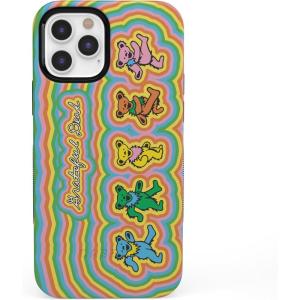 Casely iPhone 11 Pro Case | Flower My World | Ocean Blue Floral | Bold Protective Design(In the Groove | Grateful Dead Dancing Bears)