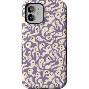 Casely iPhone 12 Mini Case | All Boo’d Up | Purple Ghost | Compatible with MagSafe | Bold Protective Design