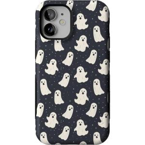 Casely iPhone 12 Mini Case | Viva La Vida | Frida Kahlo Collage | Compatible with MagSafe | Bold Protective Design(All Boos No Bite | Friendly Ghost)