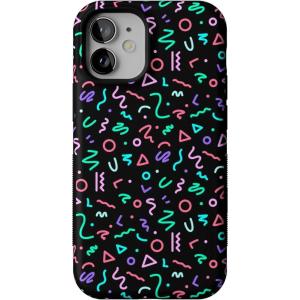 Casely iPhone 12 Mini Case | Viva La Vida | Frida Kahlo Collage | Compatible with MagSafe | Bold Protective Design(Always Vibing | Retro)